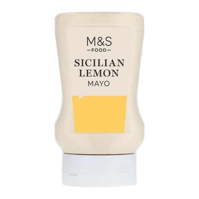 Mayonesa de limón siciliano M&S 280 ml, importada del Reino Unido.