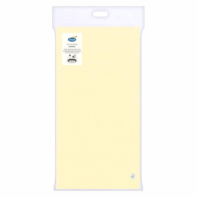 Duni Dunisilk cream table cover 138x200cm - British product