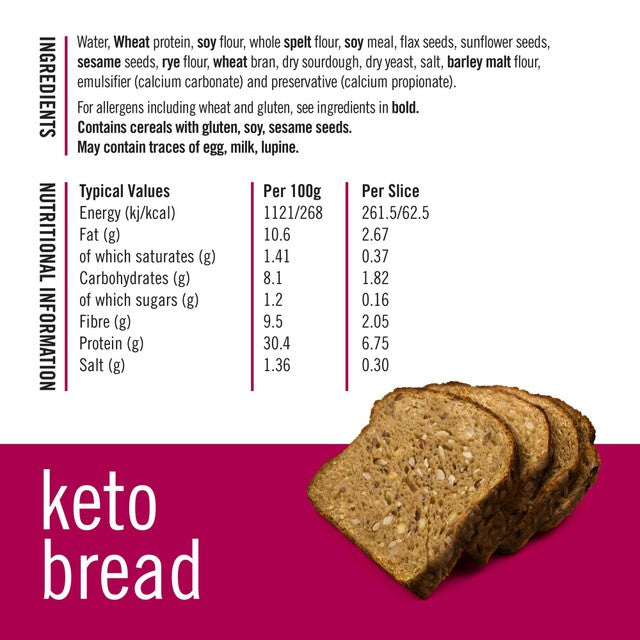Fitbakes Keto Bread 190g - British product