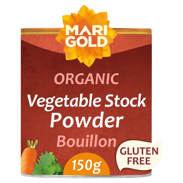 Marigold Health Foods Organic Swiss Vegetable Vegan Bouillon Powder 150g, imported from the UK