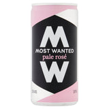 Most Wanted pale rosé wine in a can (British brand)