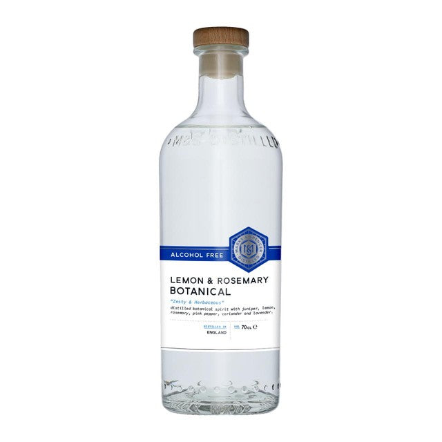 M&S lemon rosemary low alcohol botanical drink 70cl, imported from the UK