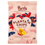 Purely plantain chips nice & spicy 75g, imported from the UK