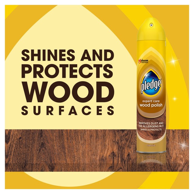 Pledge Wood Polish 250ml, imported from the UK