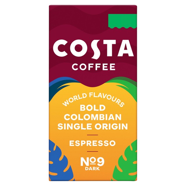 Costa Colombia Roast coffee pods 10 per pack - British product