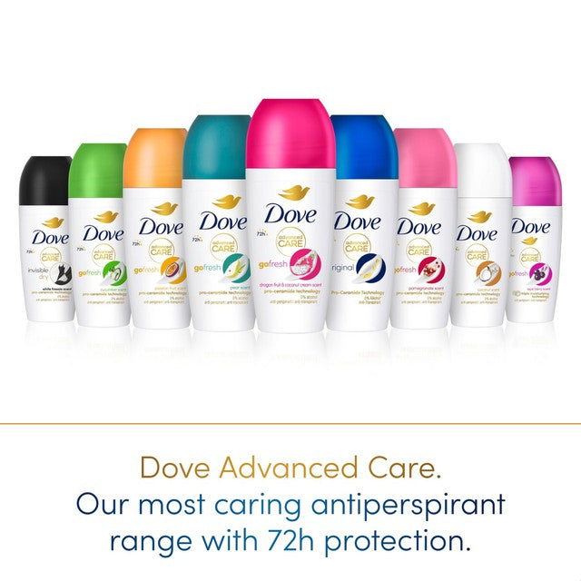 Dove Invisible Dry Women's Anti-Perspirant Roll On Deodorant 50ml - British product