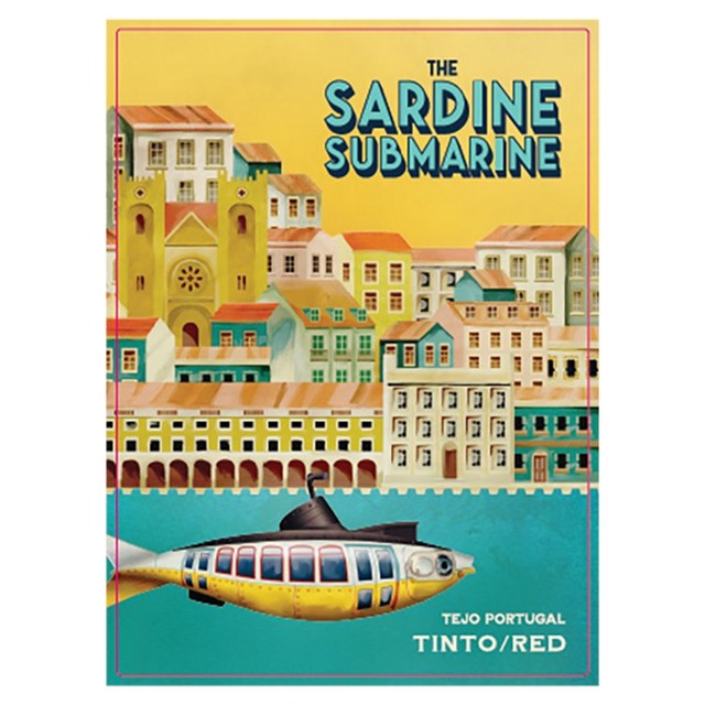 Sardine Submarine red wine 75cl (British brand)
