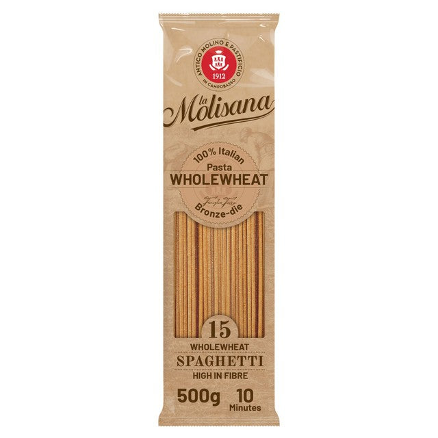 La Molisana wholewheat spaghetti pasta 500g, UK version