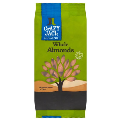 M&S Crazy Jack Organic Whole Almonds 100g- Buy online at McGrocer