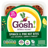 Bouchées de falafels aux épinards et aux pignons de pin Gosh 171 g, version britannique