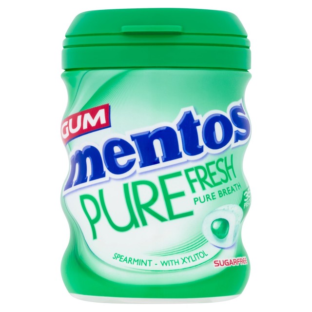 Mentos spearmint sugar free chewing gum 70g, imported from the UK