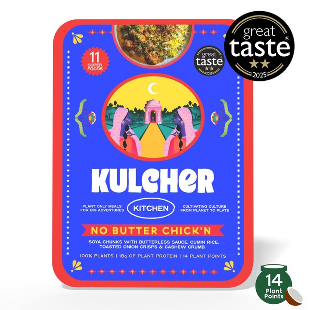 Kulcher No-Butter Chick'n frozen plant-based meal - (British brand)