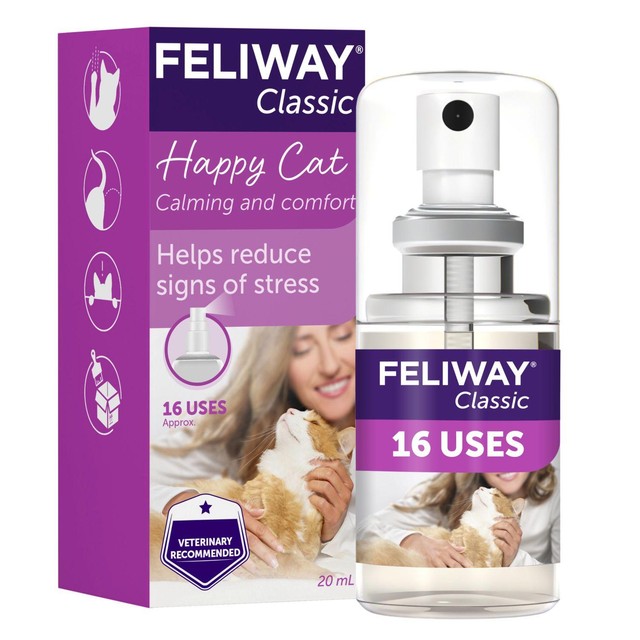 Feliway Classic cat calming spray 20ml, imported from the UK