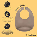 Vital Baby Nourish Bib natural stone 27x21cm (British brand)