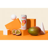 Get More Vitamin D sparkling mango and passionfruit flavoured water 4 x 330ml cans, UK version