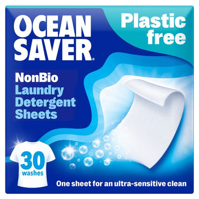 OceanSaver Eco Laundry Detergent Sheets Non Bio 30 Washes