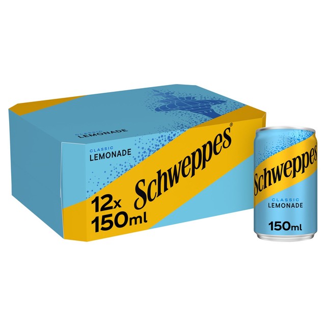 Schweppes Original Lemonade 12 x 150ml (British brand)