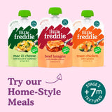 Little Freddie organic strawberry, blueberry & oats baby food pouch 100g, UK version