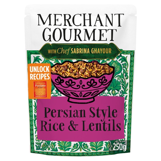 Merchant Gourmet rice and lentils mix Persian style (British brand)