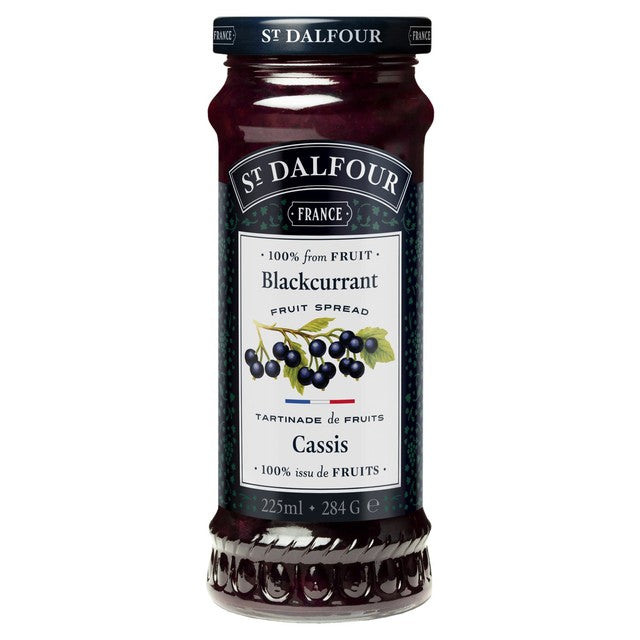 St Dalfour blackcurrant fruit spread 284g (British brand)