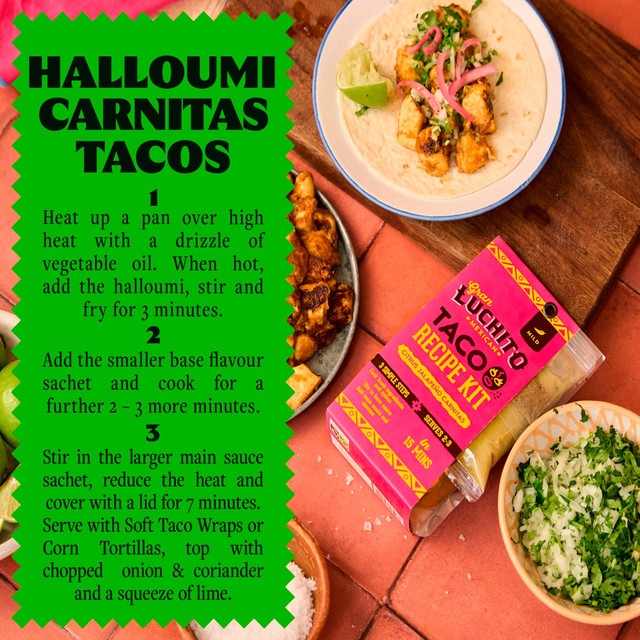 Gran Luchito citrus jalapeno carnitas taco recipe kit 270g, UK version