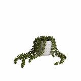 M&S String of Pearls artificial succulent in bobble ceramic pot (British brand)