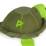 Petface turtle plush dog toy, imported from the UK
