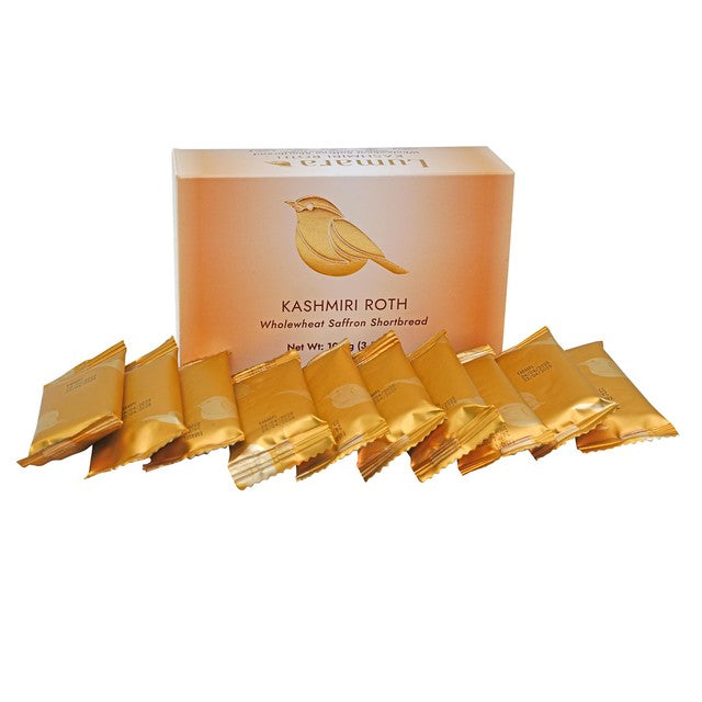 Lumara Kashmiri Roth wholewheat saffron shortbread, UK version