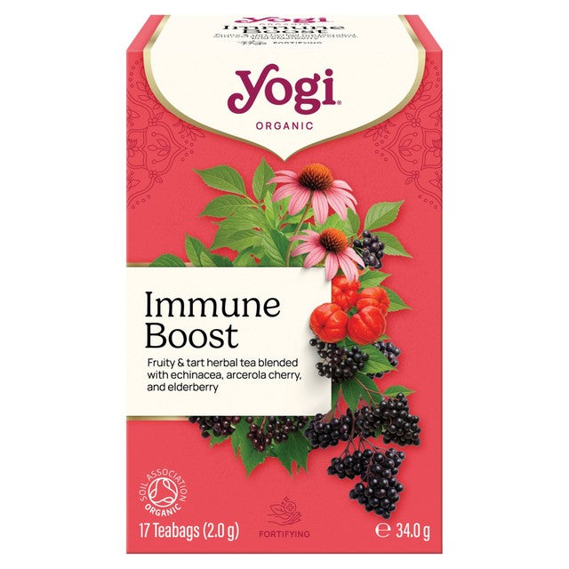 Yogi Tea Immune Support herbal tea bags 17 count (British brand)