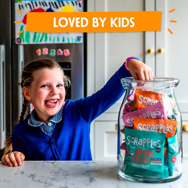 Scrapples Kids Apple Crisps Air-Dried 5x12g (British brand)