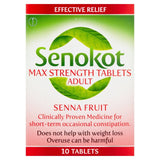 Senokot max strength senna laxative tablets for constipation (British brand)