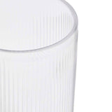 M&S clear ribbed glass cylinder vase 27cm (British brand)