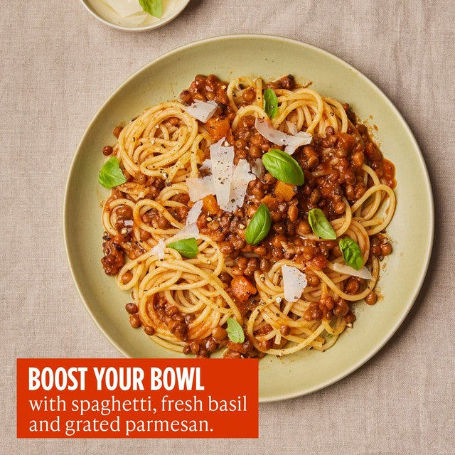 Merchant Gourmet lentil mushroom bolognese 280g, imported from the UK