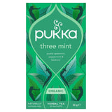 Pukka Three Mint Tea with Peppermint herbal tea bags 20 pack, imported from the UK