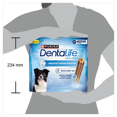 Dentalife Mittlere Hunde-Zahnpflege-Kausnacks mit Hähnchengeschmack Zahnpflege-Hundleckerlis
