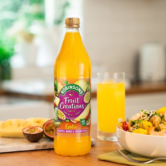 Robinsons pineapple mango passionfruit squash concentrate 1L, imported from the UK