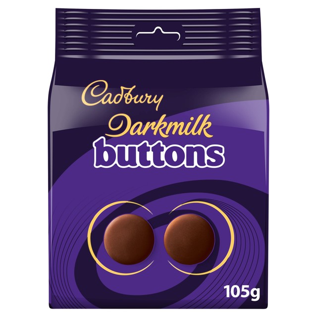 Cadbury Darkmilk Giant Buttons dark milk chocolate 100g - British product