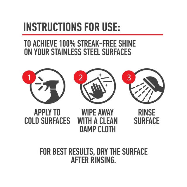 Cif Stainless Steel Cleaner Spray 435ml - British product