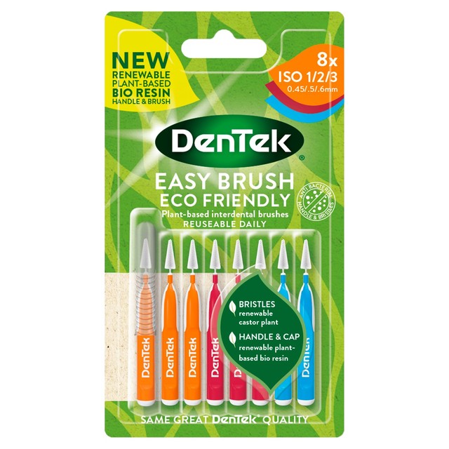 DenTek ECO Interdental Brushes 8 Pack - British product