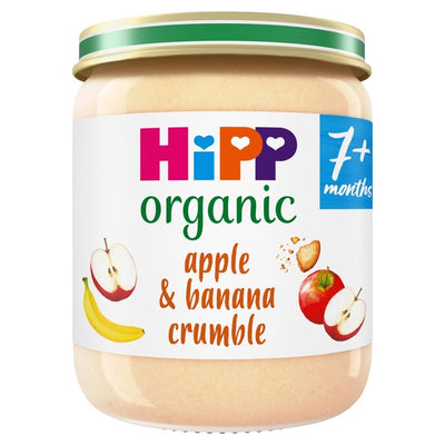 HiPP Økologisk Eple & Banan Crumble Babymat 160g