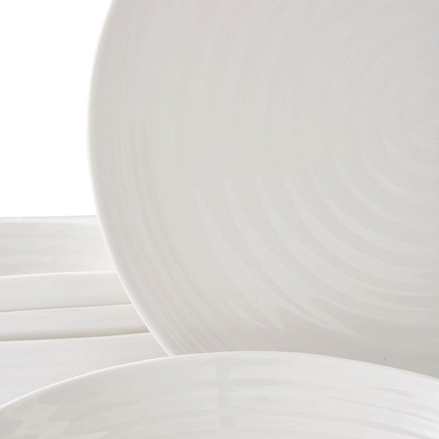 Sophie Conran white porcelain coupe 12-piece dinner set (British brand)