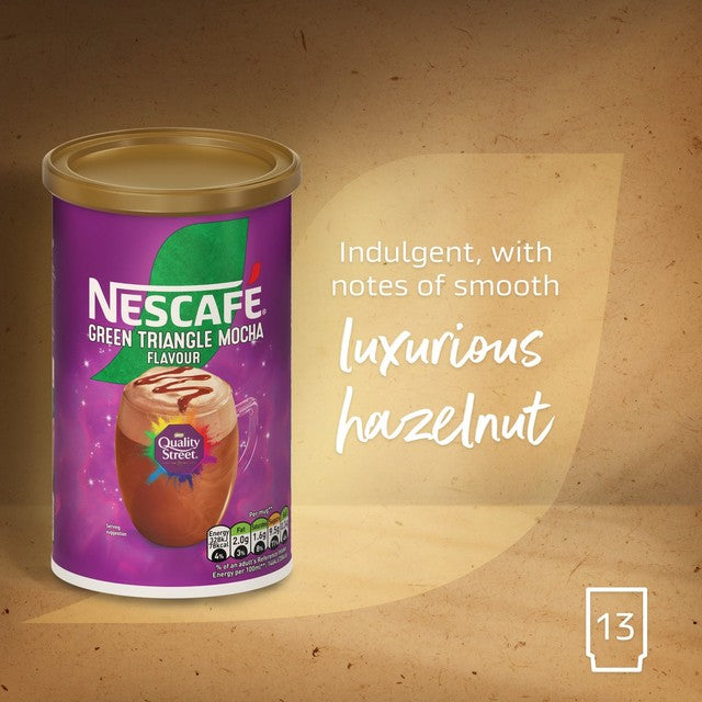 Nescafe mocha chocolate hazelnut frothy coffee powder 260g, imported from the UK