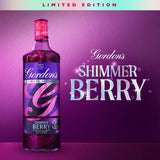 Gordon's Shimmer Berry flavoured gin liqueur 70cl bottle, UK version