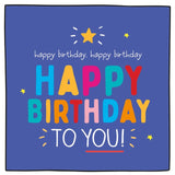 Pigment Happy Jackson birthday card 160mm x 156mm, UK version