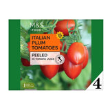 M&S Italian Peeled Plum Tomatoes 4 x 400g, imported from the UK