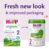 HiPP organic follow on milk powder for babies from 6 months, 800g tin, UK version