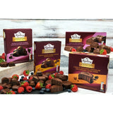 Mr Kipling Double Chocolate Brownie Bites 10 Pack, imported from the UK