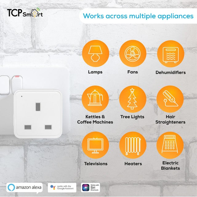 TCP smart plug with timer and voice control (British brand)