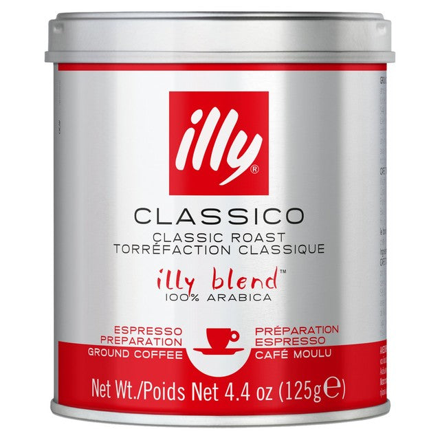 Illy Espresso Coffee Classic Roast 125g, UK version
