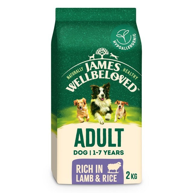 James Wellbeloved dry dog food lamb and rice 2kg, UK version